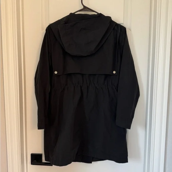 Petite J. Crew Black Raincoat for Women, Size Small - Picture 2 of 4